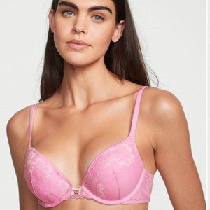 3 Dream Angel Victoria Secret Padded Lace & Lightly lined Push up Bras 36 B New